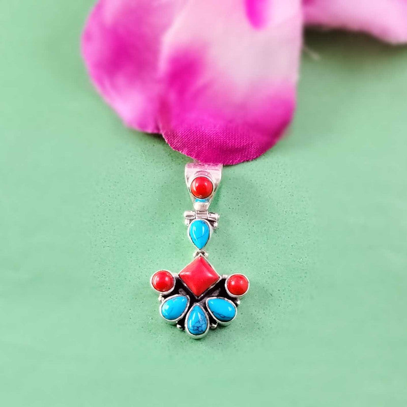 9552 Turquoise With Orange Onyx