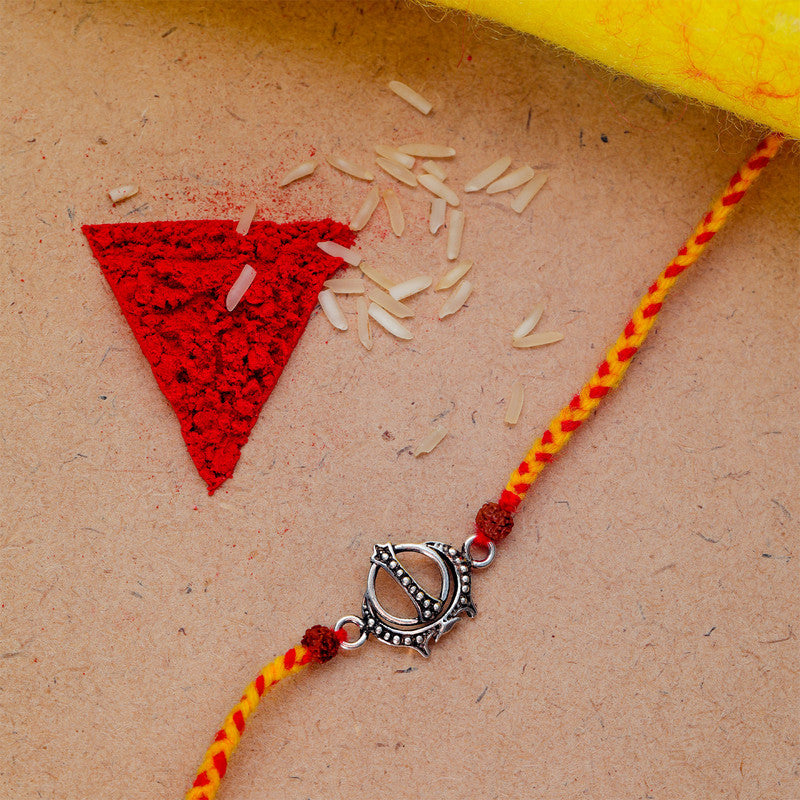JSAJ 925 Sterling Silver KHANDA SAHIB RAKHI