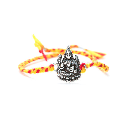 JSAJ 925 Sterling Silver MAA LAKSHMI JI RAKHI