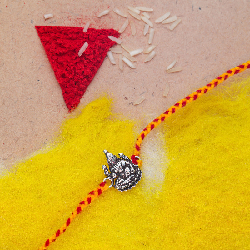 JSAJ 925 Sterling Silver MAA LAKSHMI JI RAKHI