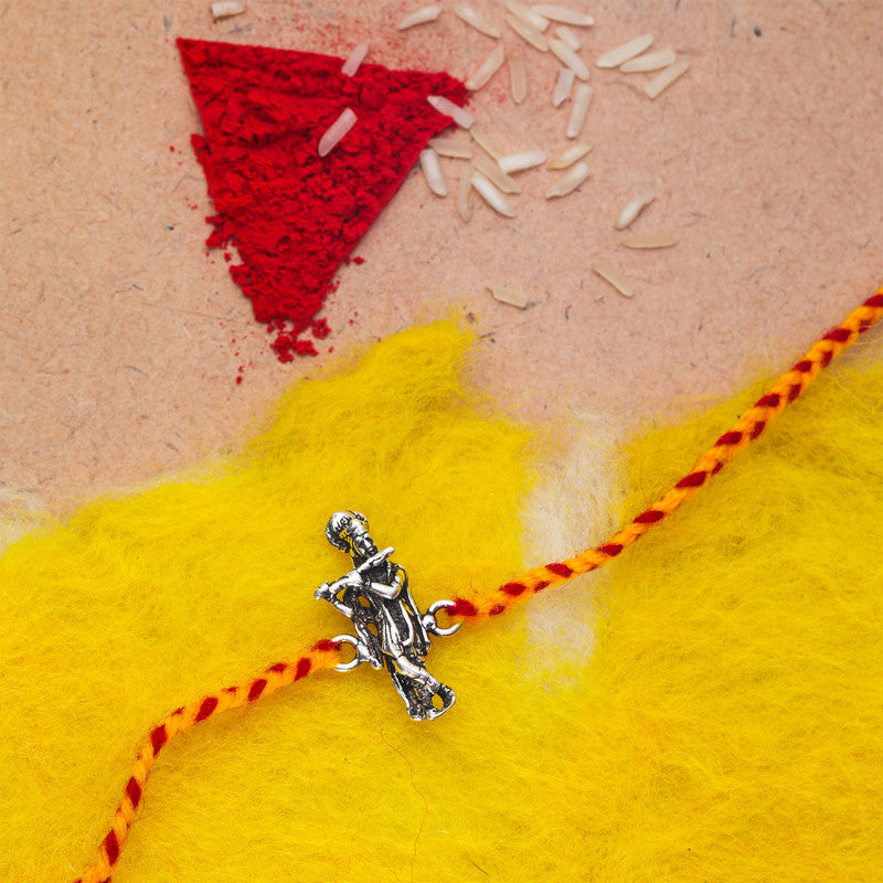 JSAJ 925 Sterling Silver SHRI KRISHNA RAKHI