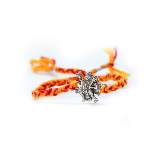 JSAJ 925 Sterling Silver JAI HANUMAN JI RAKHI