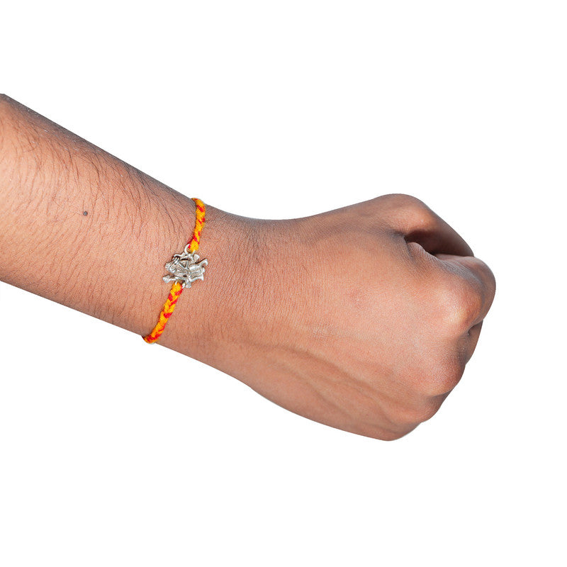 JSAJ 925 Sterling Silver JAI HANUMAN JI RAKHI