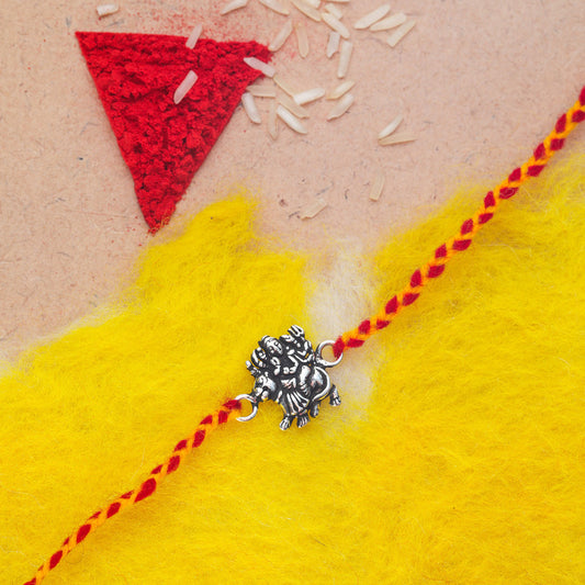 JSAJ 925 Sterling Silver JAI SHERA WALI RAKHI