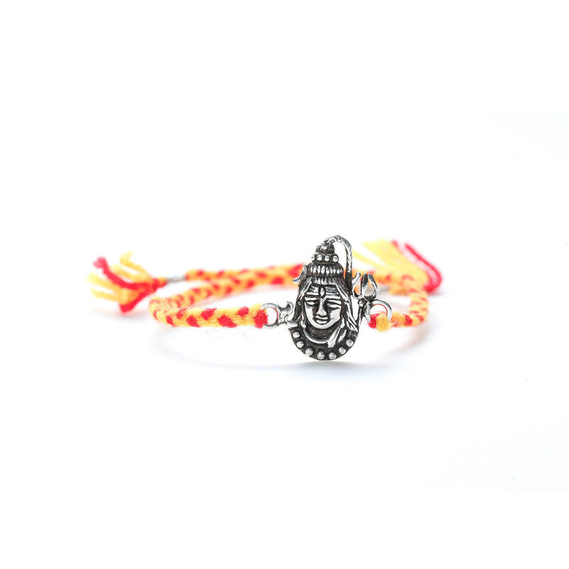 JSAJ 925 Sterling Silver OM SHIVA RAKHI