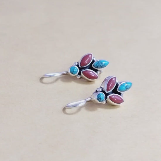 1077-A7 Turquoise+Orange Onyx