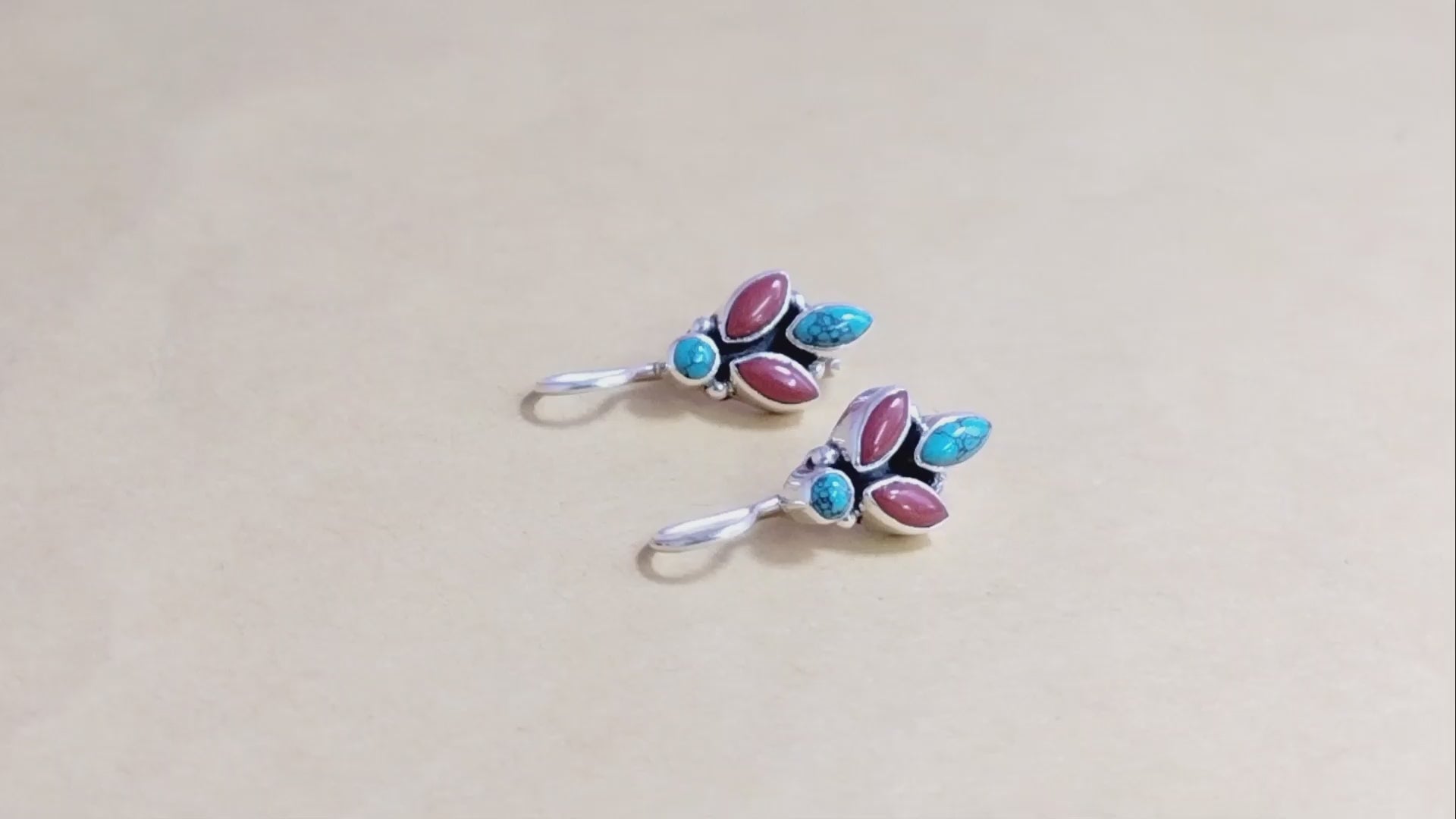 1077-A7 Turquoise+Orange Onyx