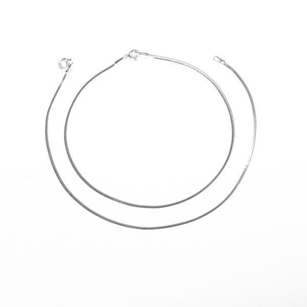 Silver 925 Sterling Silver Square Chain Anklet for Womens Girls  handmade Anklet Payal