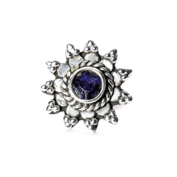 SILVER NOSE PIN WIRE NOSE PIN STERLING SILVER 925 SILVER SAPPHIRE STONE NOSE PIN FOR GIRLS AND WOMENS