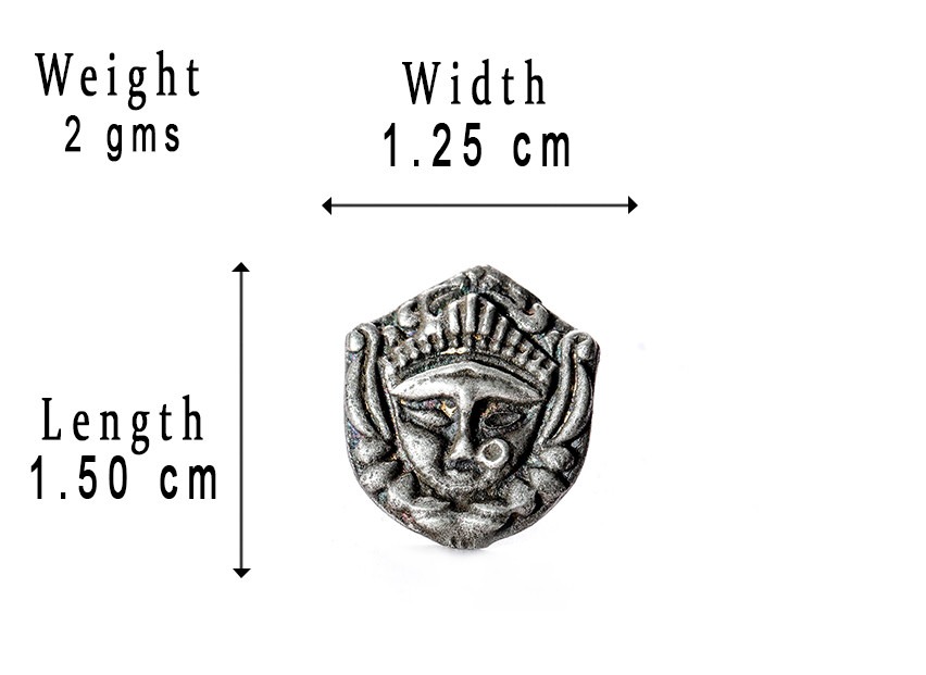 SILVER NOSE PIN KALI MATA WIRE NOSE PIN STERLING SILVER 925 SILVER OXIDIZED NOSE PIN FOR GIRLS AND WOMENS - Image 5